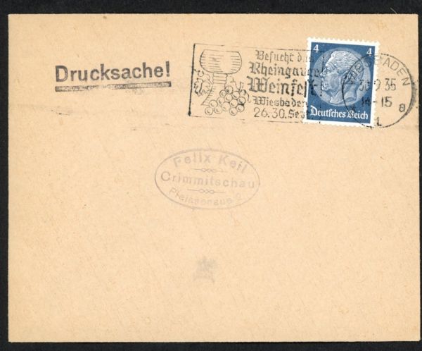 Wiesbaden Rheingauer Weinfest 1935