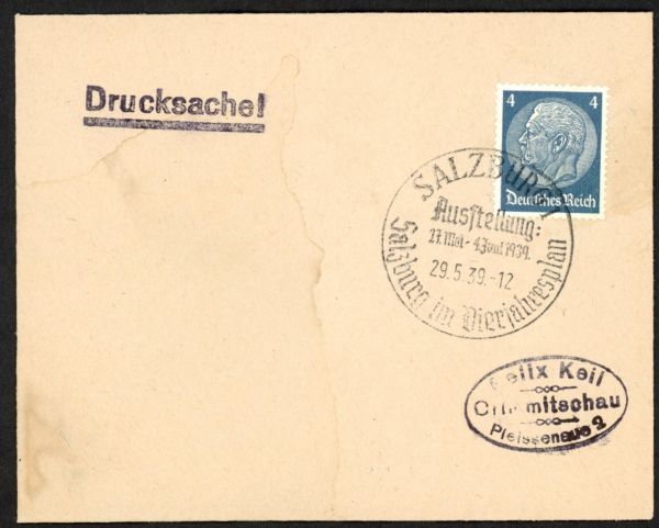 Salzburg Ausstellung Vierjahresplan 1939 SoSt