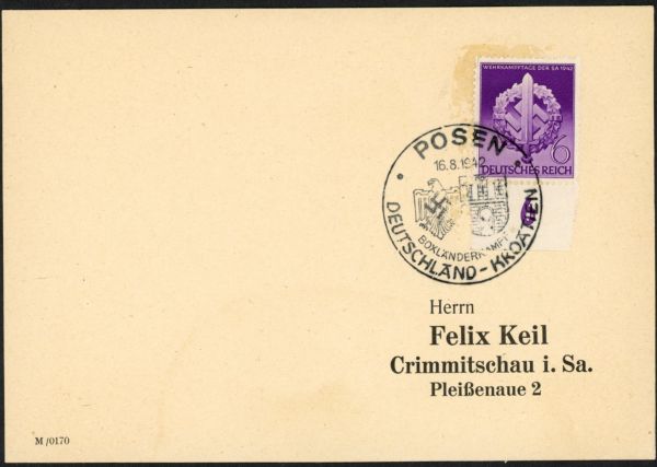 Posen Boxländerkampf Deutschland-Kroatien1942