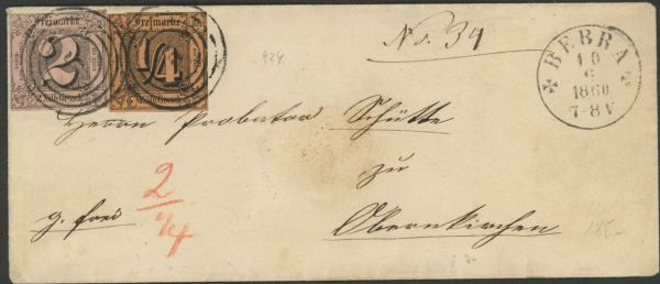 Thurn und Taxis Mi 1, 5 Bf