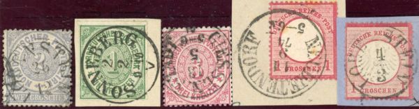 Thurn und Taxis 5 nachv. Stempel