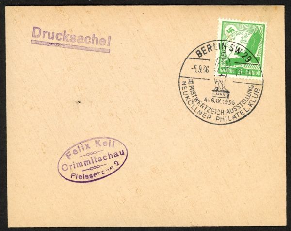 Berlin SW 29 Ausstellung Neukölln 1936