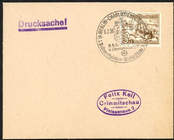 Berlin-Charlottenburg1 1. Postwertzeichen-Werbeschau 1938