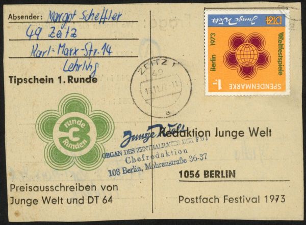 Spendenmarke 1 Karte